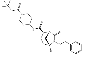 tert-Butyl 4-((2S,5R)-6-(benzyloxy)-7-oxo-1,6-diazabicyclo[3.2.1]octane-2-carboxamido)piperidine-1-carboxylate